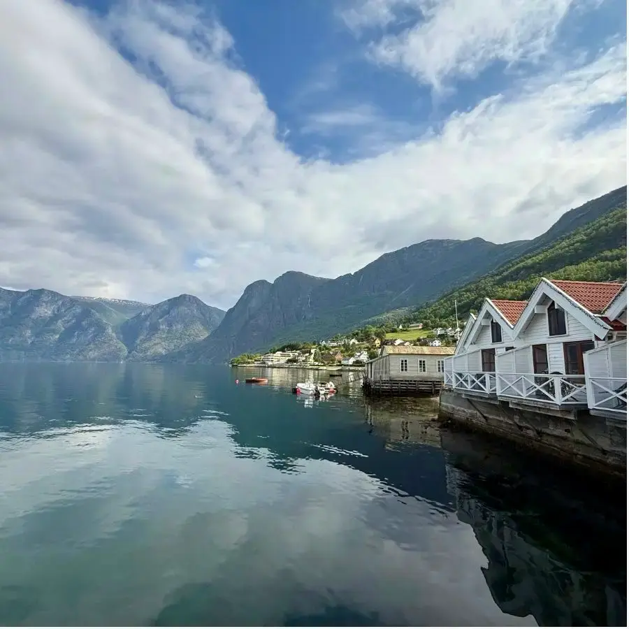 노르웨이 Aurlandsvangen 피요르드 풍경