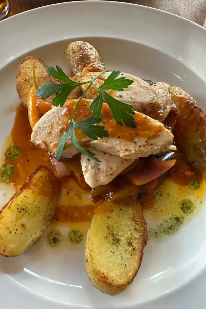 Edward Moon 레스토랑의 치킨 요리