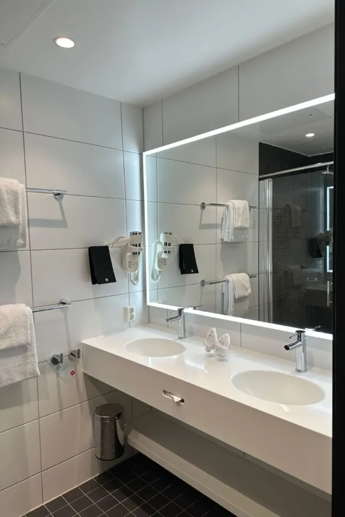 Thon Hotel Storo 객실 화장실 세면대