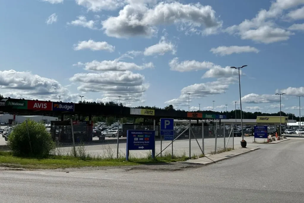 렌터카 픽업 장소 전경