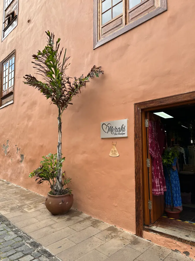 Tenerife travel review, the charming exterior of the restaurant in Garachico that served as the filming location for the famous Korean TV show Youn's Kitchen 2.